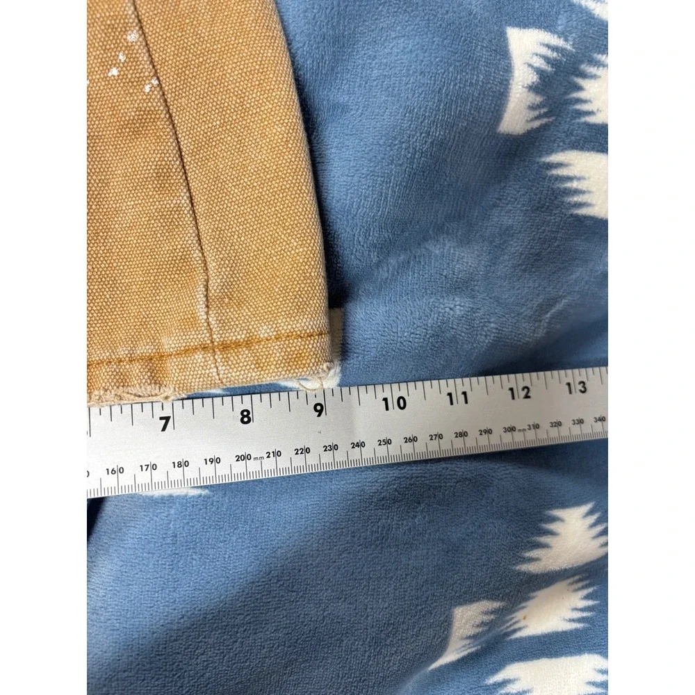 Polar Frostiez Tan Canvas Peace Sign Paint Splatter Double Knee Pants Size 32